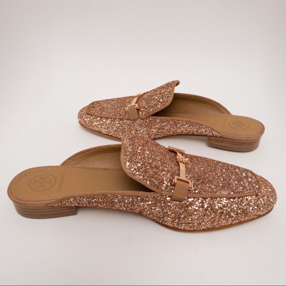 TORY BURCH Amelia Glitter Backless Loafer Pink - Picture 7 of 11